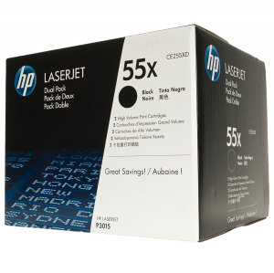 Набор картриджей HP CE255XD №55X